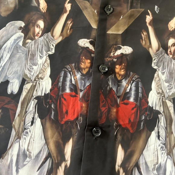 Rebel Vengeance Renaissance Print Button-Up Shirt | NWT Rare | XXL, 3XL - Picture 5 of 8